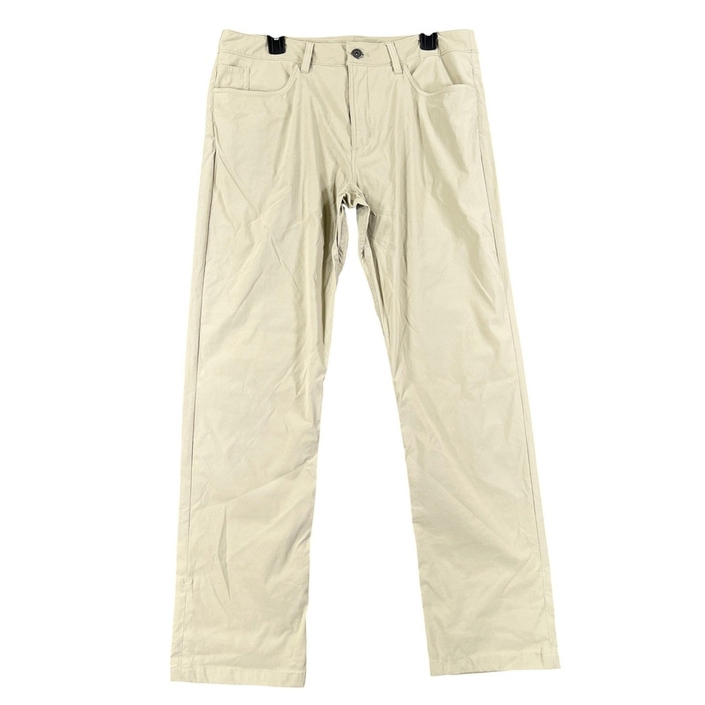 The North Face Hiking Pants Mens 34x30 Khaki Straight Leg Five Pocket Outdoor